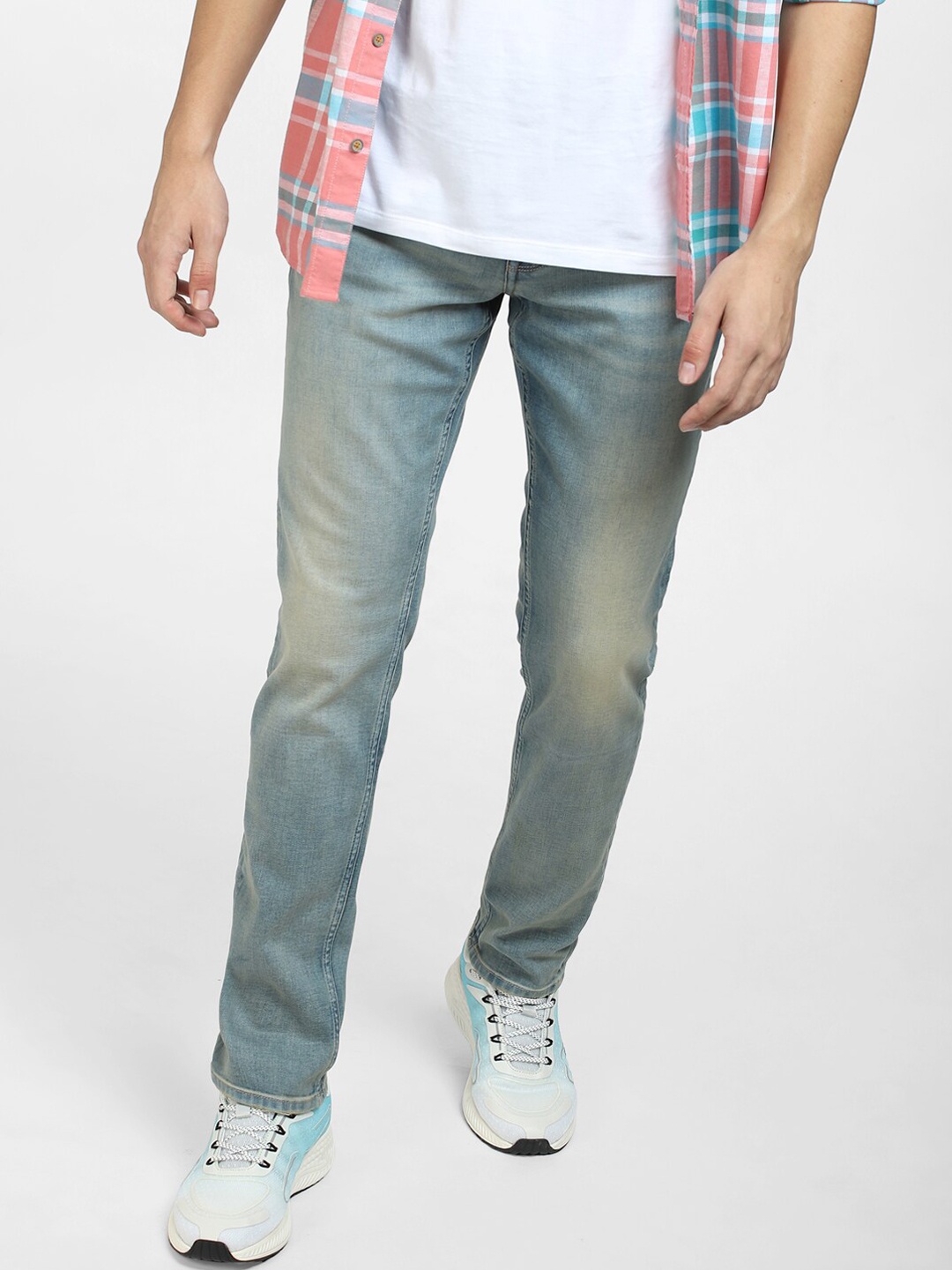 

Jack & Jones Men Slim Fit Low-Rise Cotton Jeans, Blue