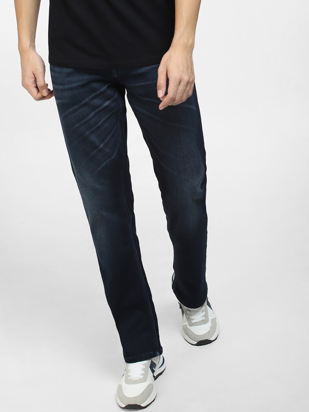 

Jack & Jones Men Cotton Low-Rise Jeans, Blue