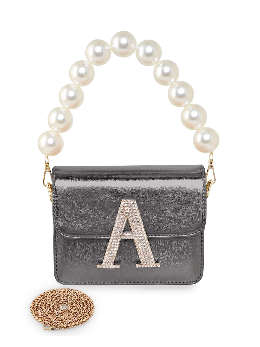 

ESBEDA PU Structured Sling Bag, Charcoal