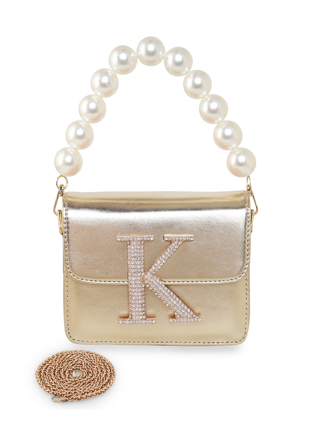 

ESBEDA Structured Sling Bag, Gold