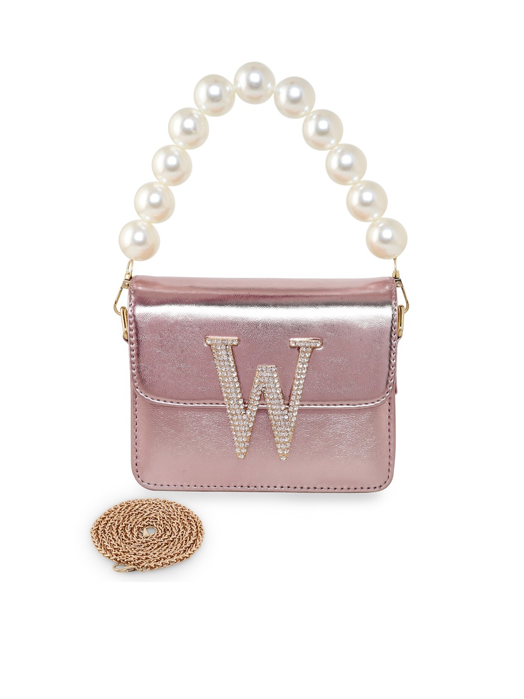 

ESBEDA Structured Sling Bag, Rose gold