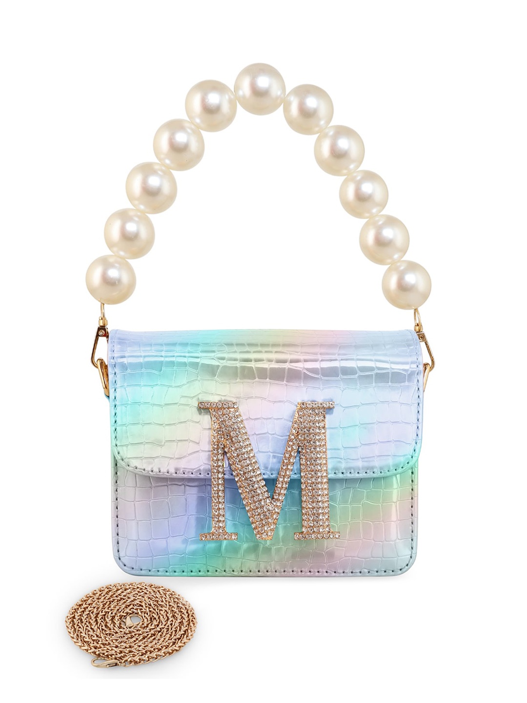

ESBEDA PU Structured Sling Bag, Silver