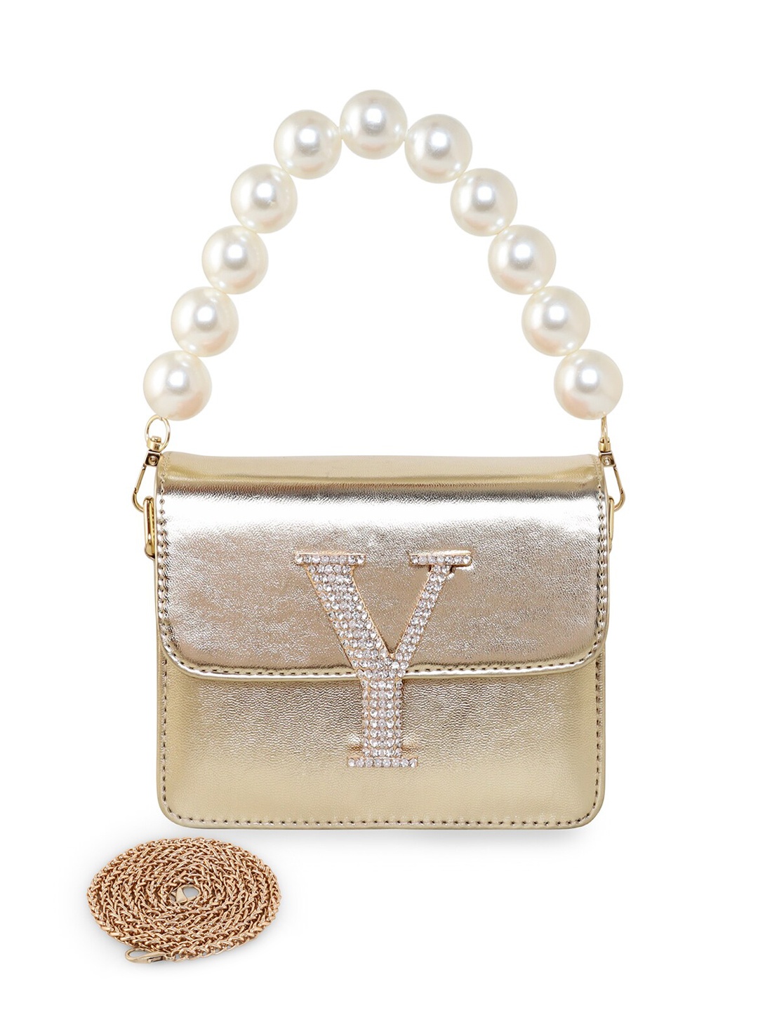

ESBEDA Hotty Plain Sling Bag, Gold