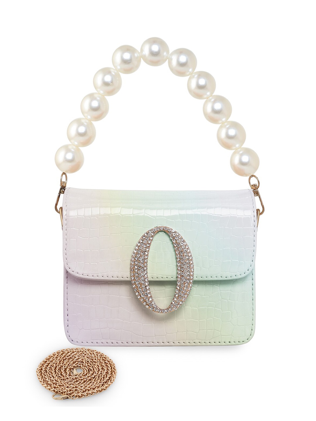 

ESBEDA White PU Structured Sling Bag