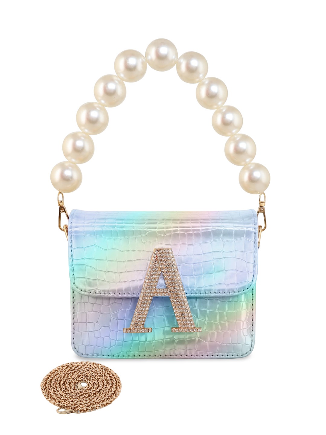 

ESBEDA Silver-Toned PU Shopper Sling Bag
