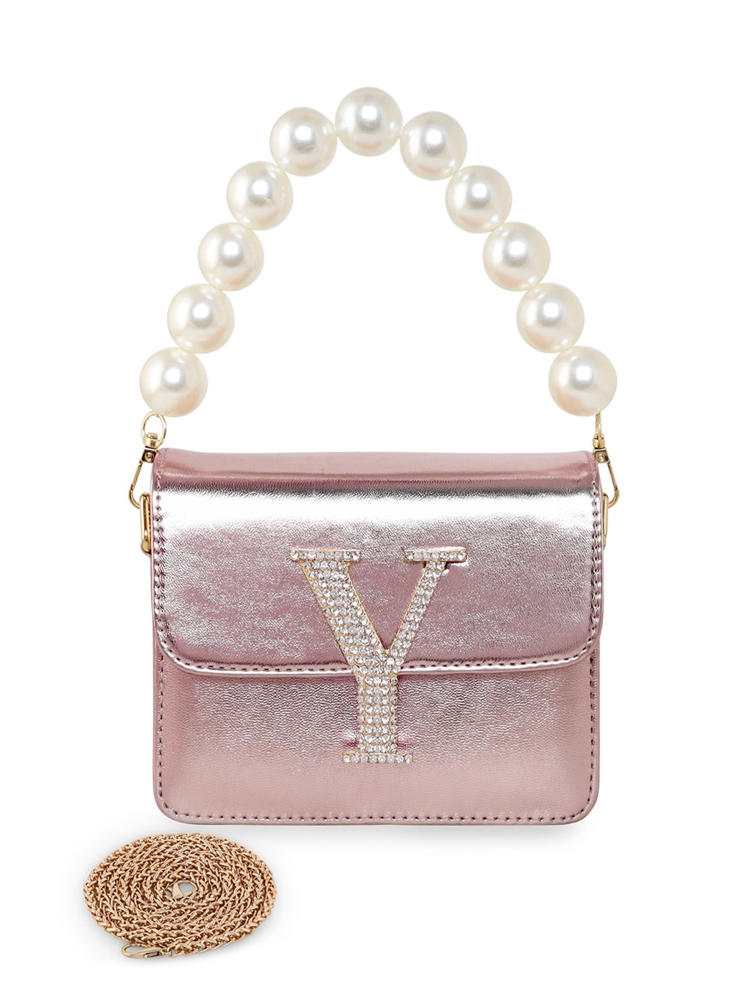 

ESBEDA Women Hotty Plain Slingbag, Rose gold