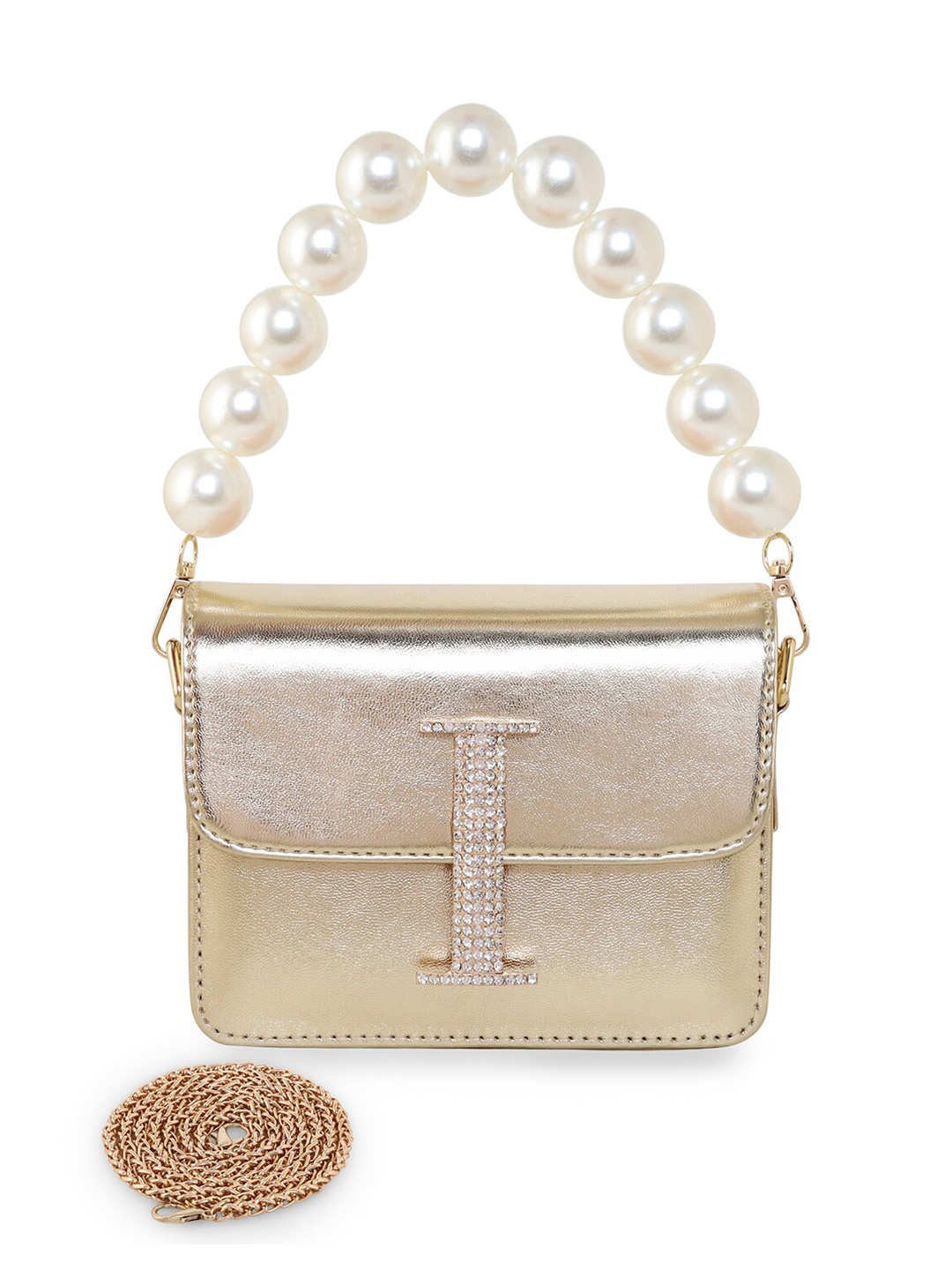 

ESBEDA Hotty Plain Sling Bag, Gold