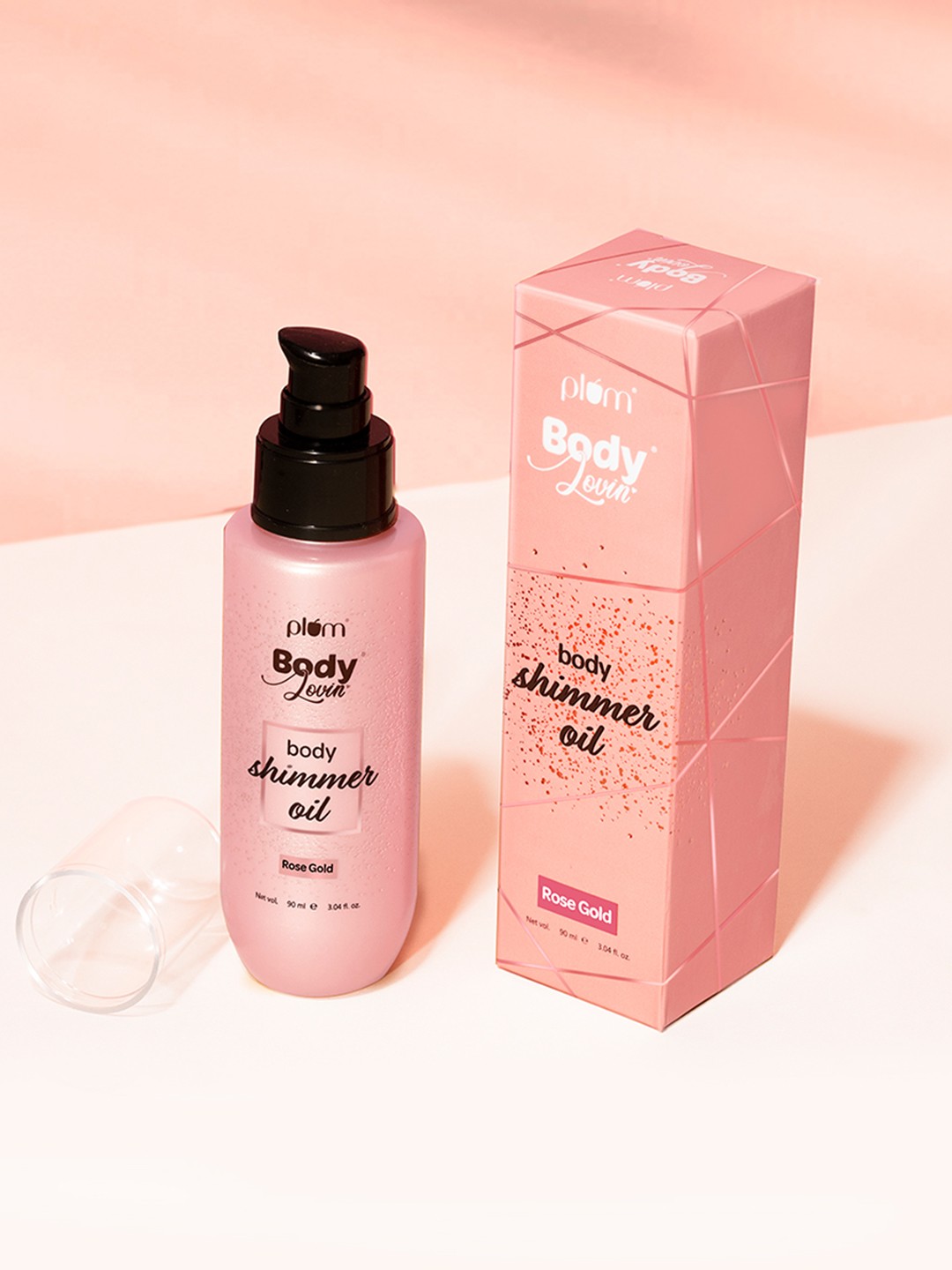 

Plum BodyLovin Lightweight Non-Greasy Body Shimmer Oil 90ml - Rose Gold