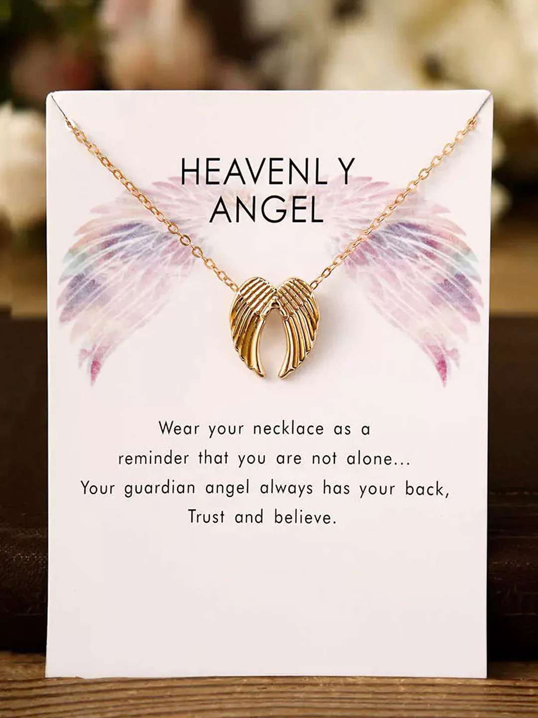 

Pinapes Gold-Plated Heavenly Angel Pendant Chain