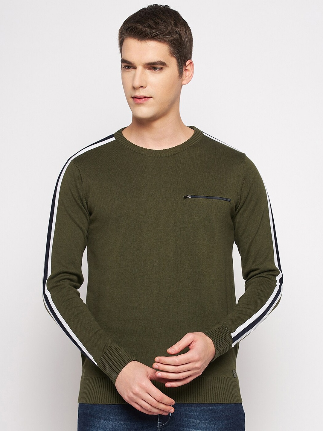 

Duke Men Acrylic Pullover Sweater, Green