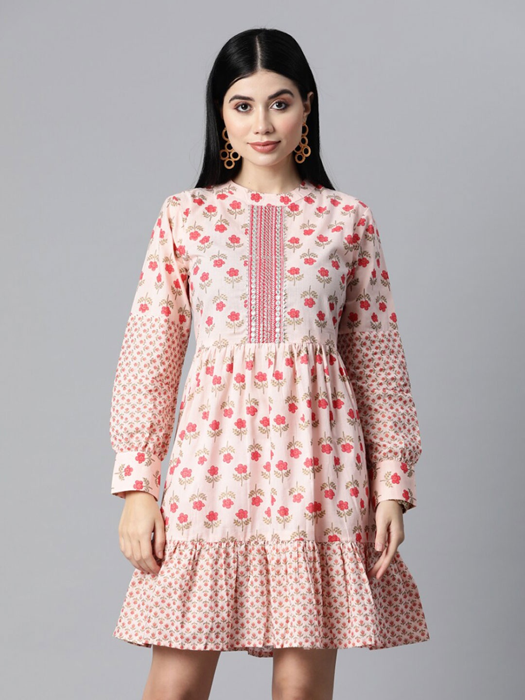 

KALINI Cotton Floral Dress, Pink