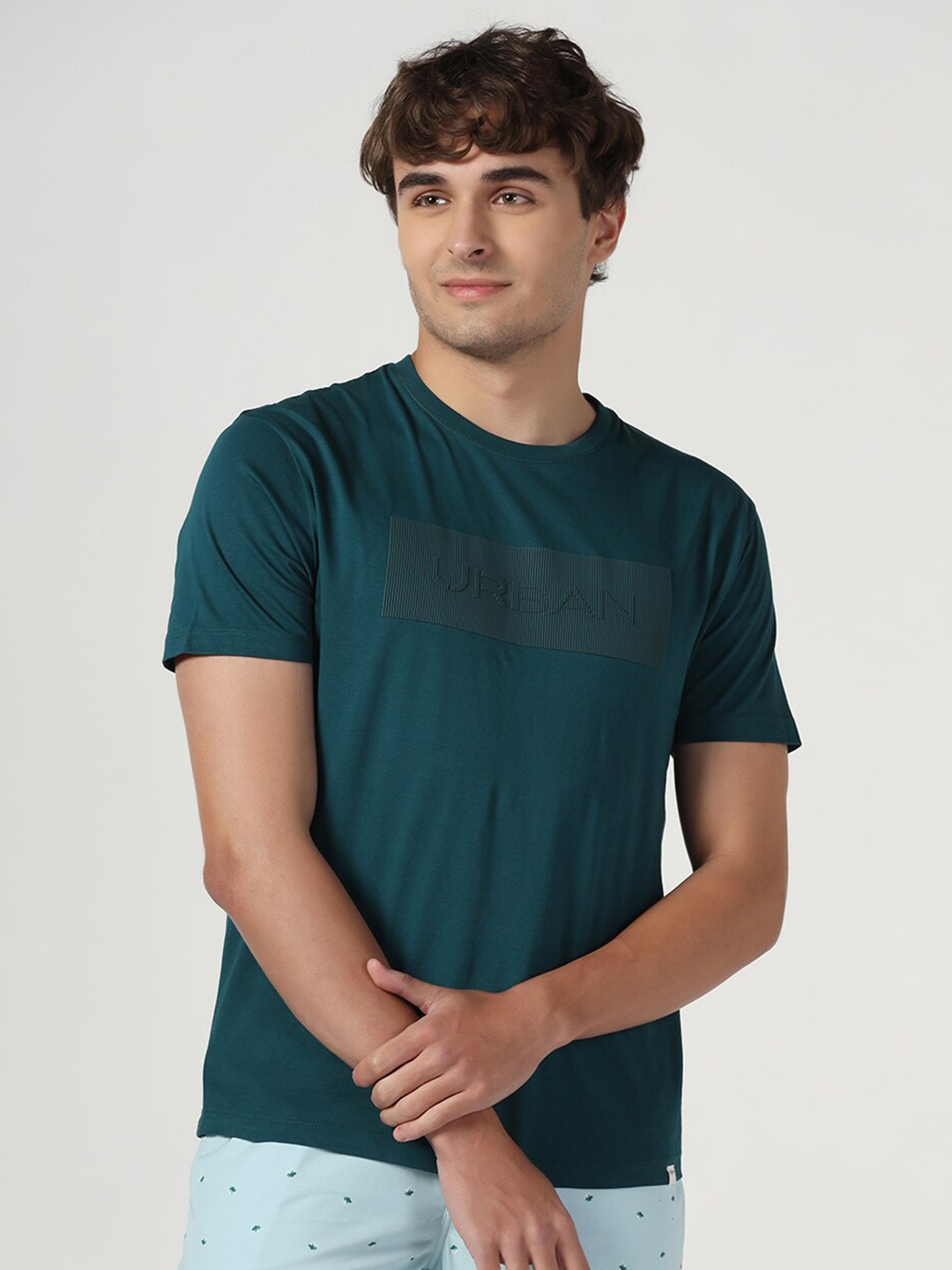 

Blackberrys Men Slim Fit T-shirt, Green