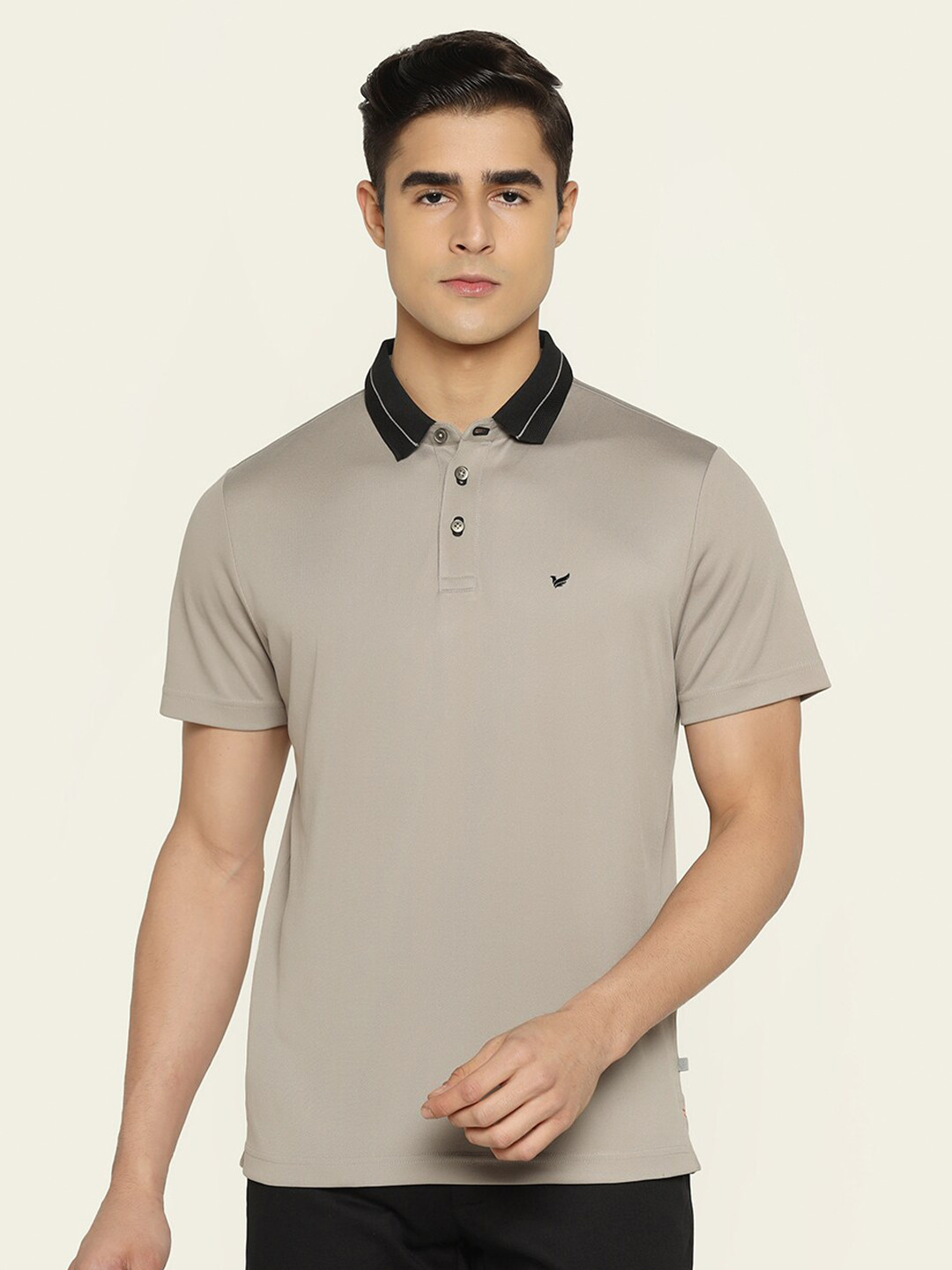 

Blackberrys TechPro Men Polo Collar Slim Fit T-shirt, Grey
