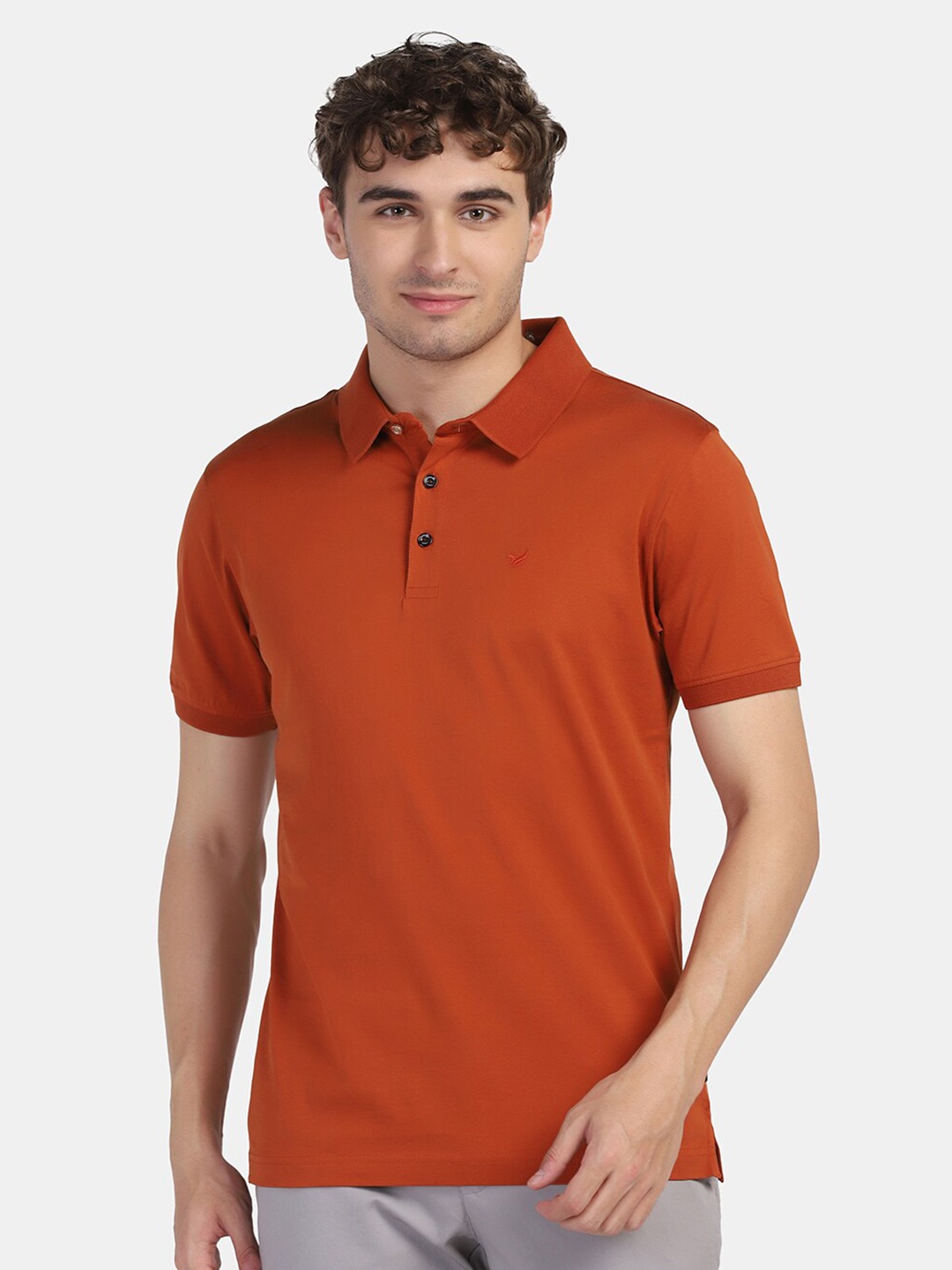 

Blackberrys Men Cotton T-shirt, Orange