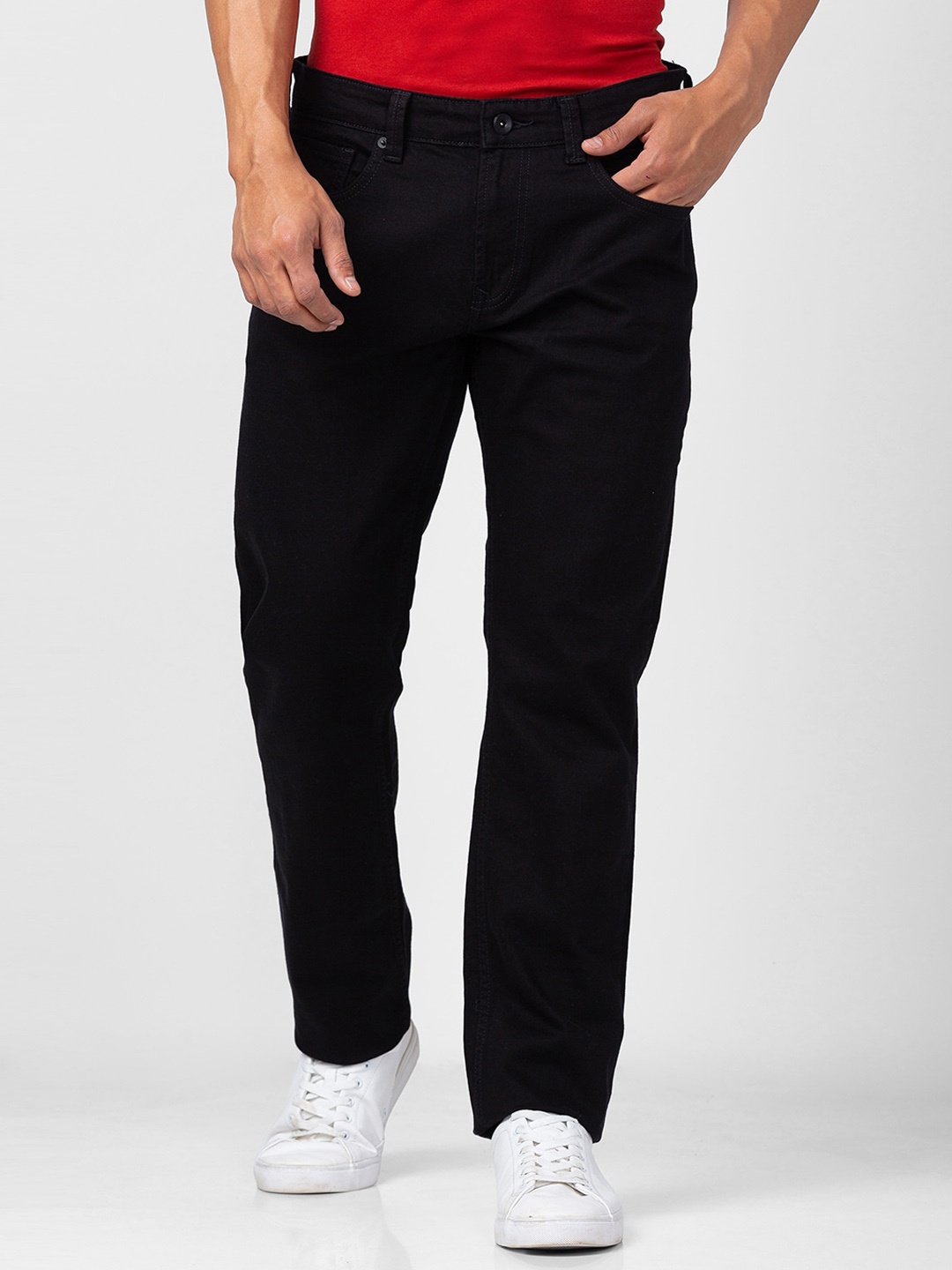 

SPYKAR Men Relaxed Fit Jeans, Black