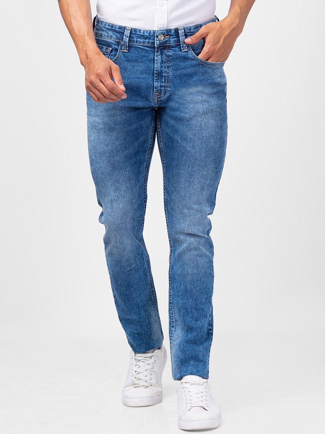 

SPYKAR Men Heavy Fade Cotton Jeans, Blue