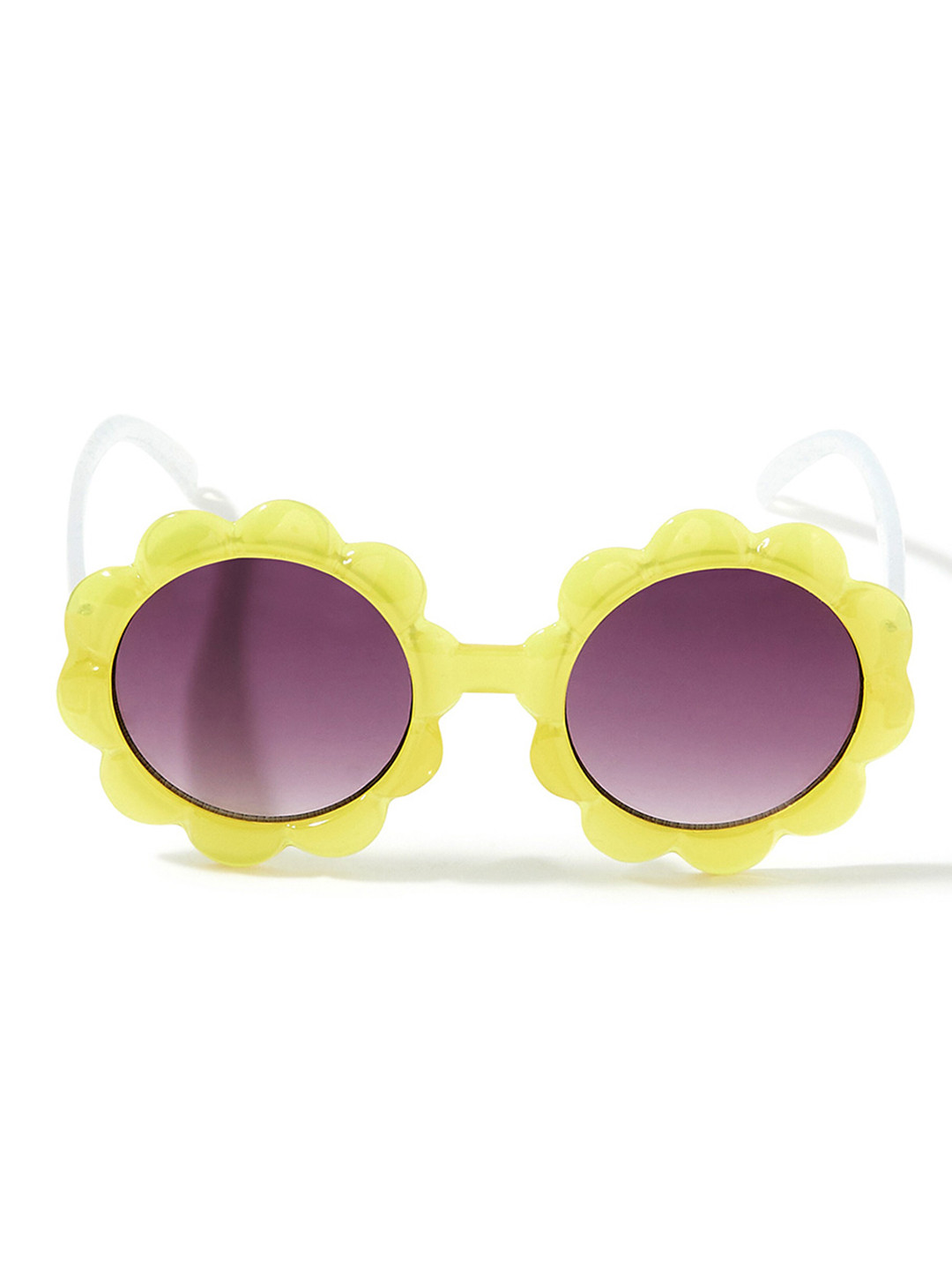 

Accessorize Girls Purple Lens & White Other Sunglasses with UV Protected Lens, Yellow