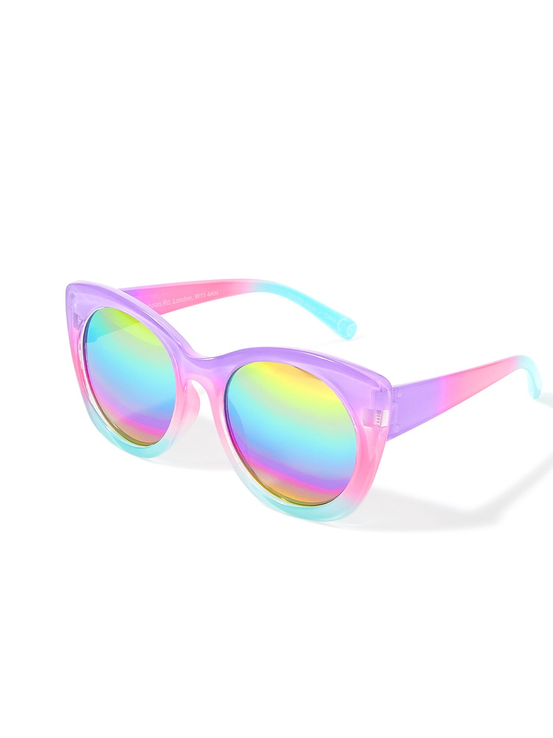 

Accessorize Girls Mirrored Lens & Pink Cateye Sunglasses with UV Protected Lens