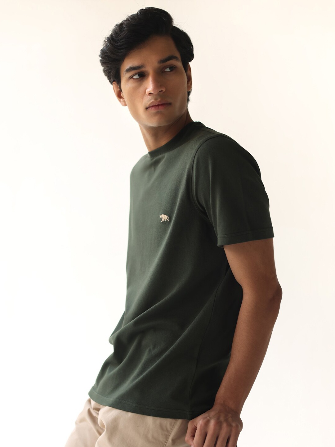 

Andamen Men Cotton T-shirt, Green