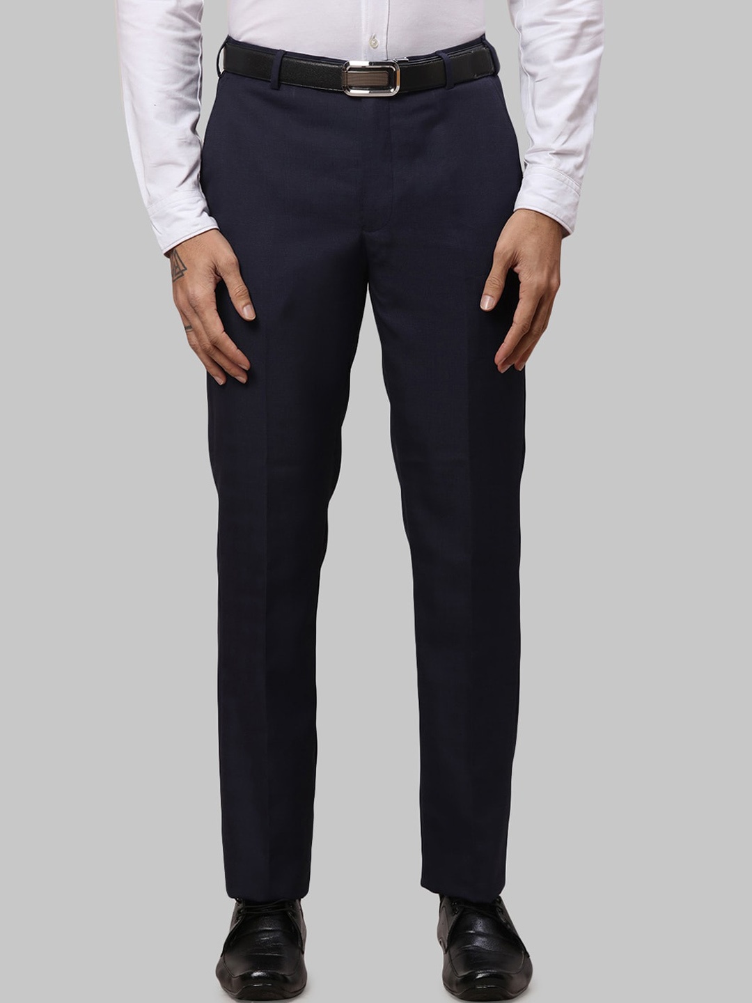 

Park Avenue Men Formal Trousers, Blue