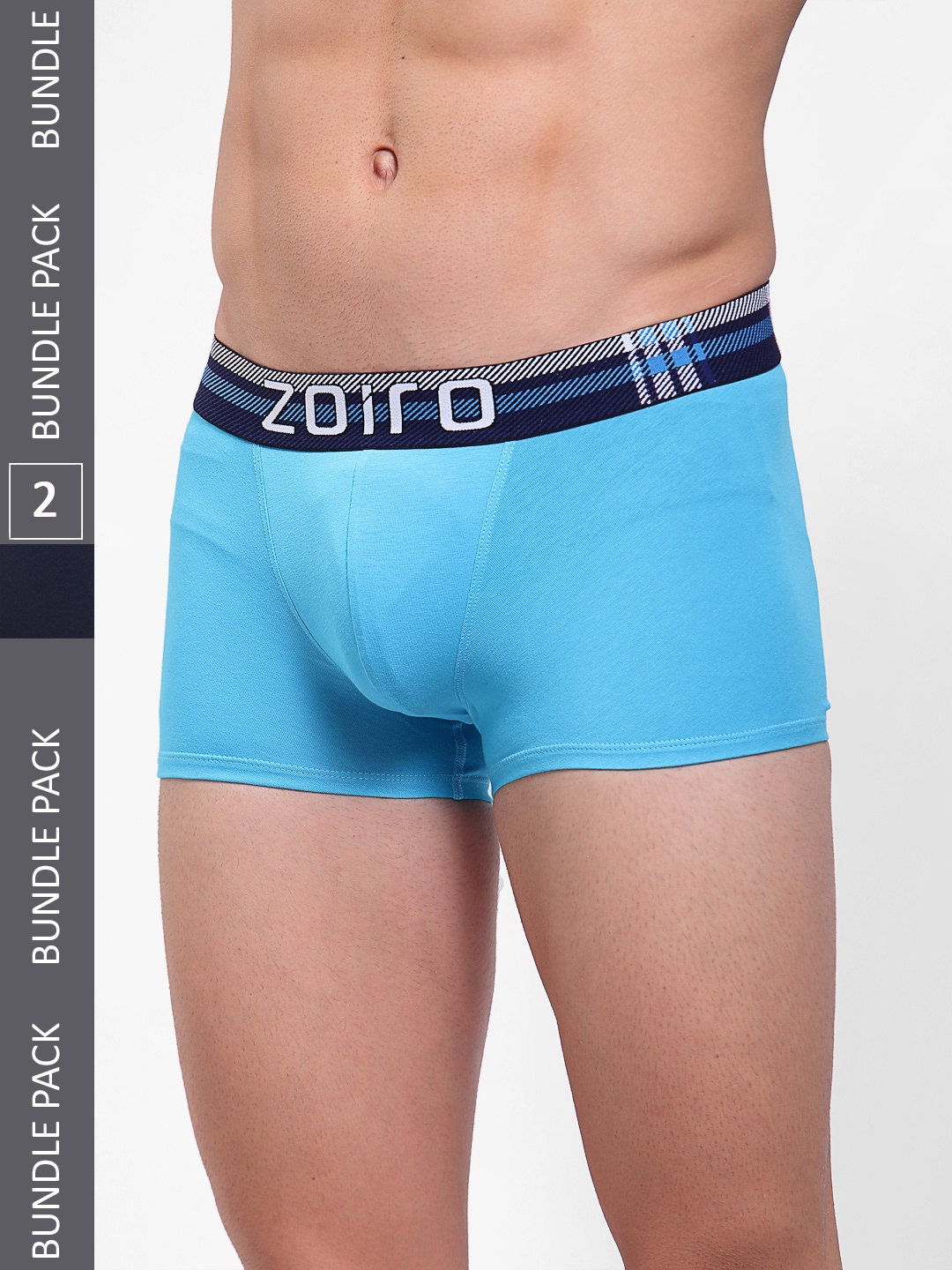 

Zoiro Men Pack Of 2 Trunk, Navy blue