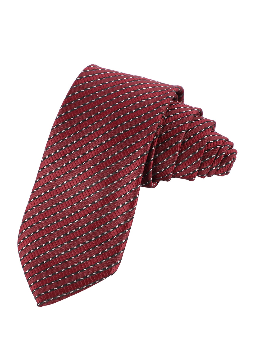 

Alvaro Castagnino Men Woven Design Broad Tie, Maroon