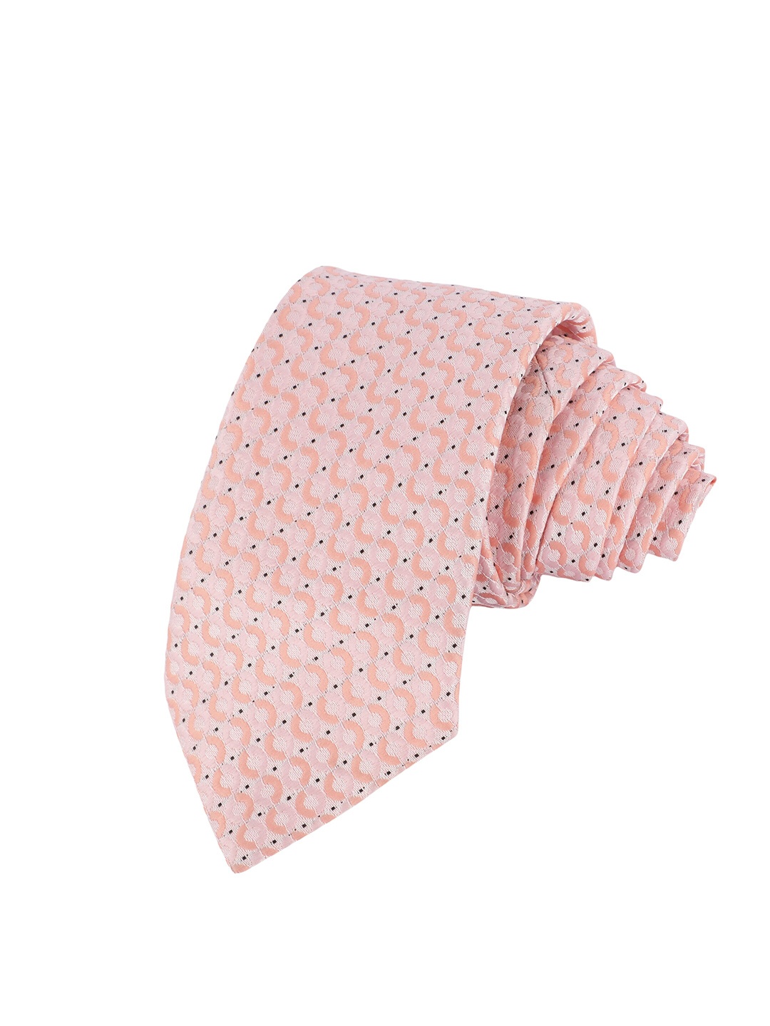 

Alvaro Castagnino Men Woven Design Broad Tie, Pink