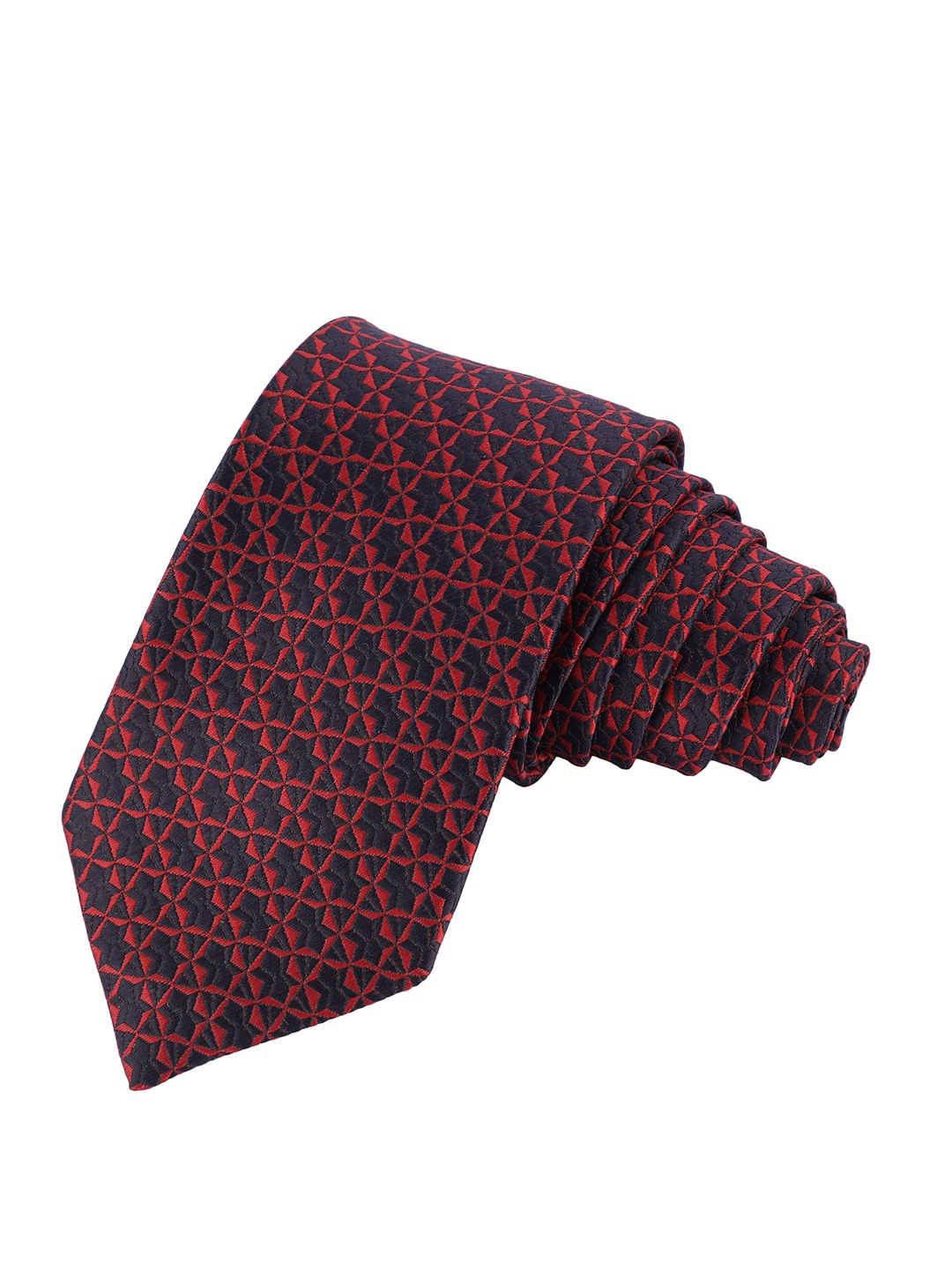 

Alvaro Castagnino Men Woven Design Broad Tie, Black