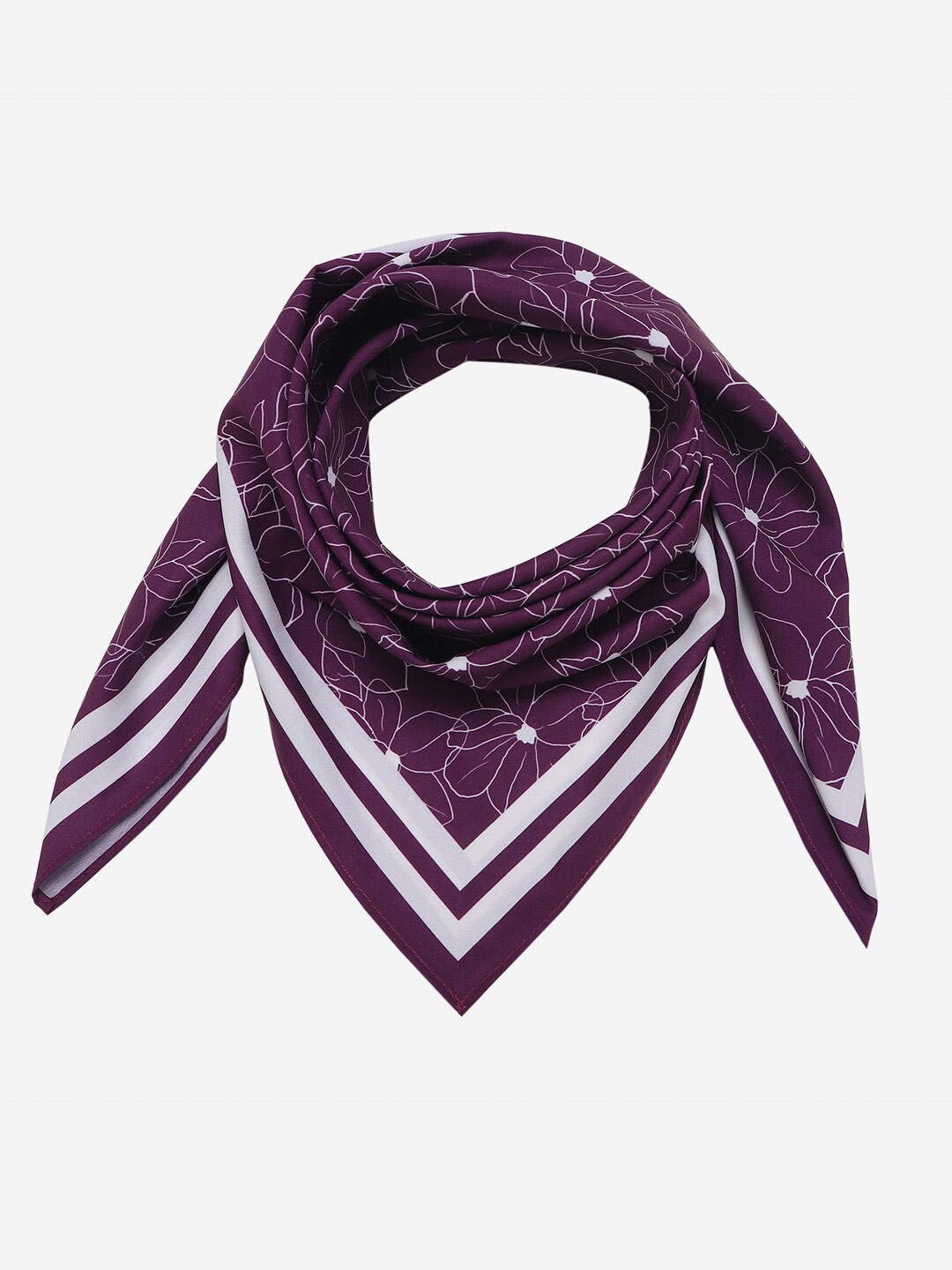 

Beau Design Women Printed Scarf, Purple
