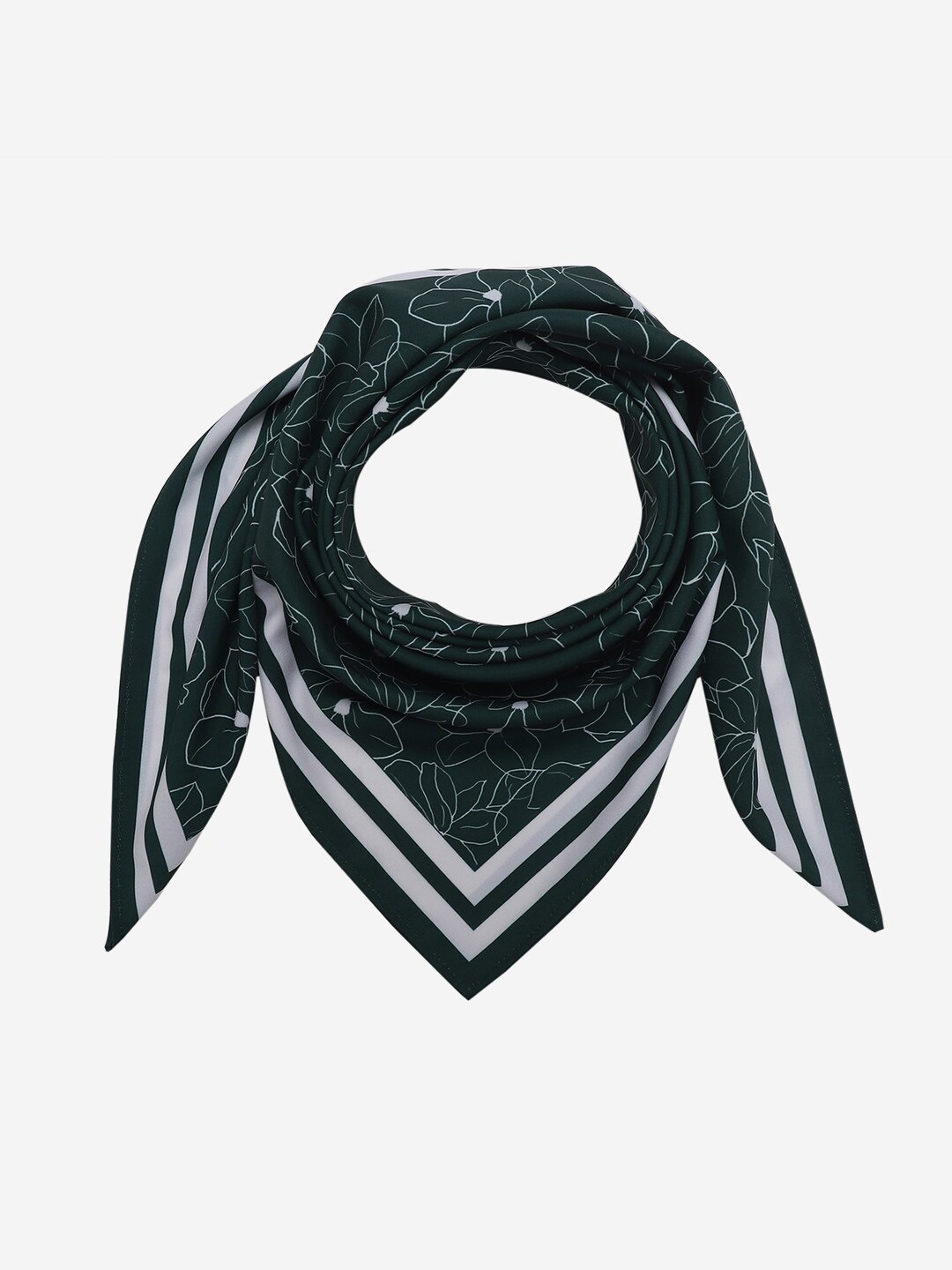 

Beau Design Women Printed Floral Scarf, Green