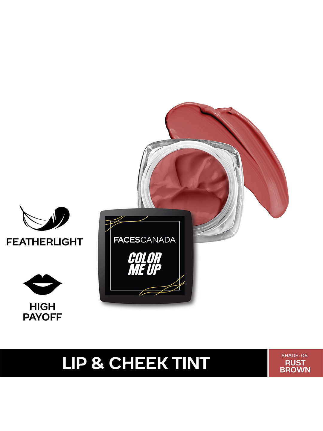 

FACES CANADA Color Me Up Lip & Cheek Tint with Pomegranate Seed Oil - Rust Brown 05