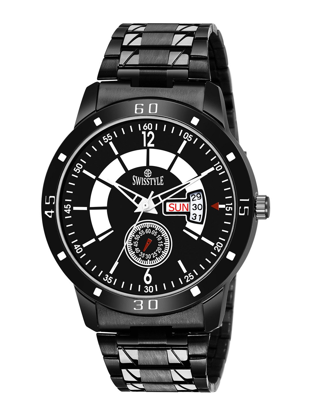

SWISSTYLE Men Brass Dial & Straps Analogue Watch SS-GR922, Black
