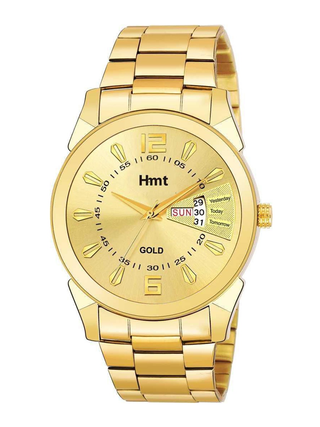 

HAMT Men Brass Dial & Bracelet Style Straps Analogue Watch HT-GR006, Gold