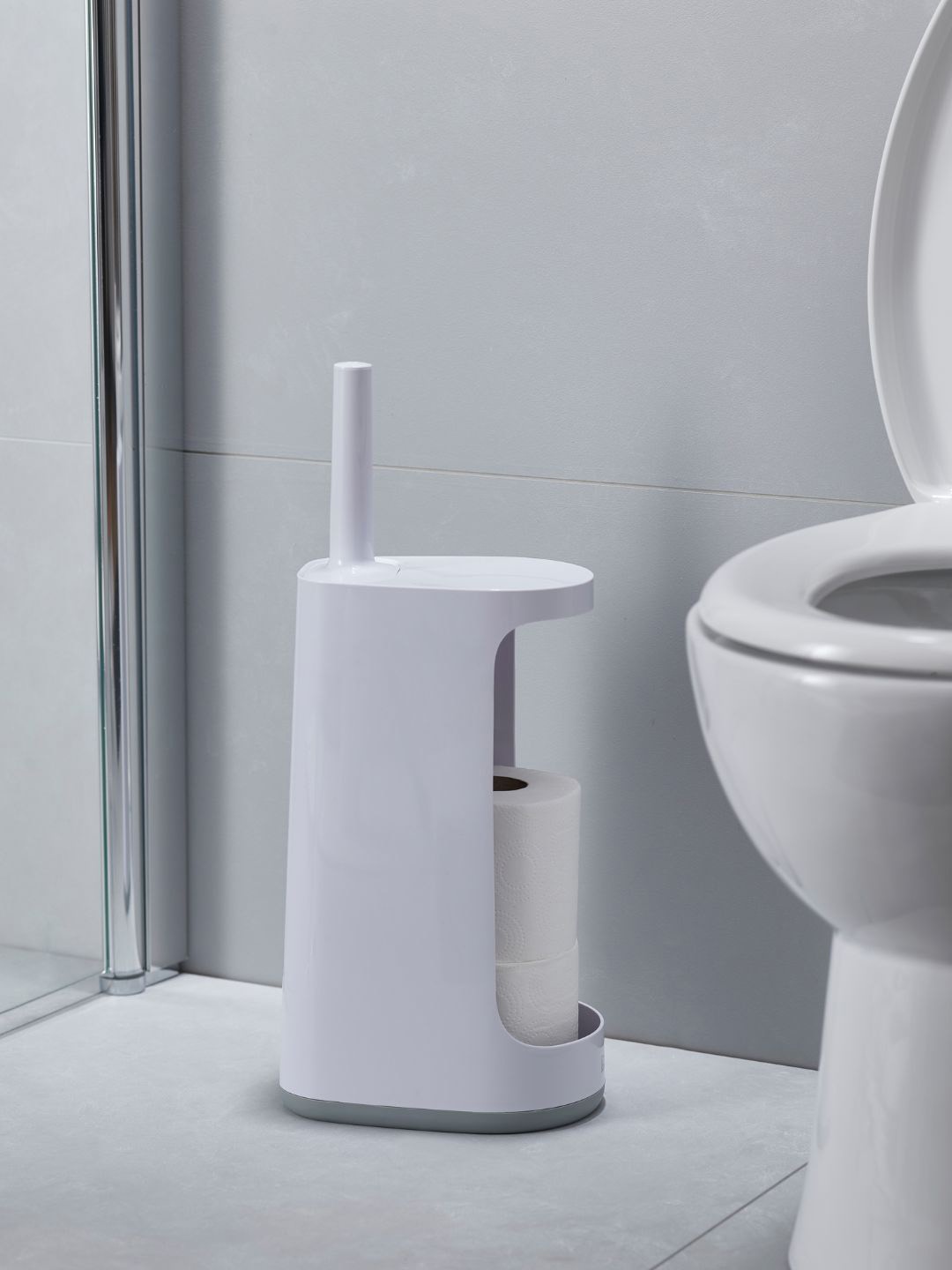 

Joseph Joseph Flex Store Grey & White Toilet Brush With Caddy