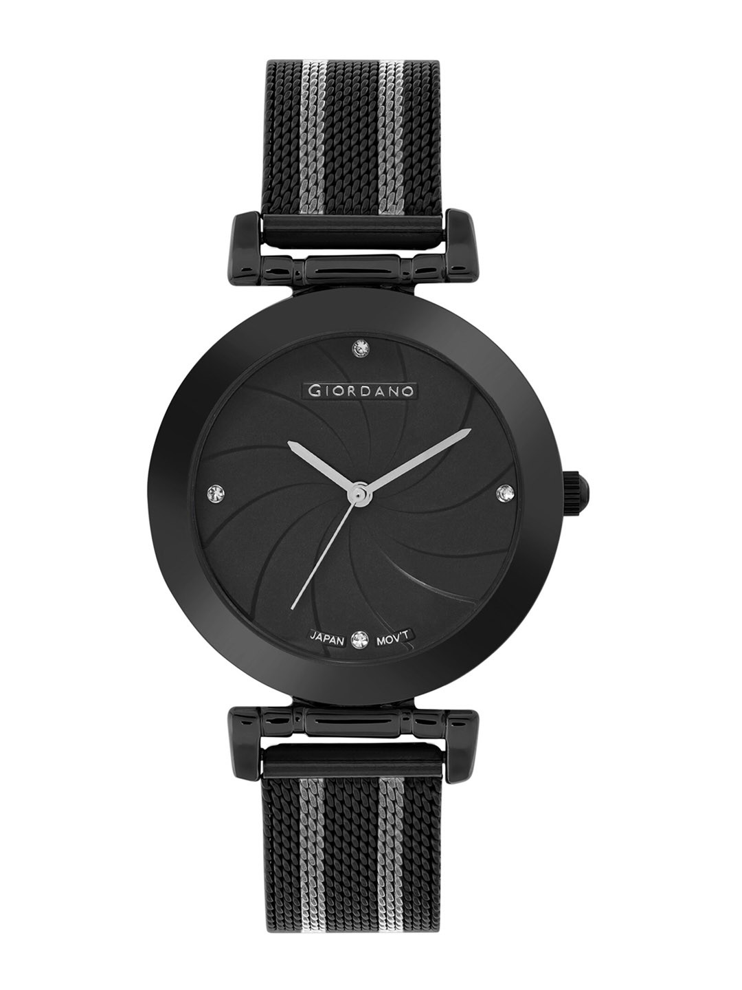 

GIORDANO Women Patterned Dial & Bracelet Style Straps Analogue Watch GD-2140-44, Black