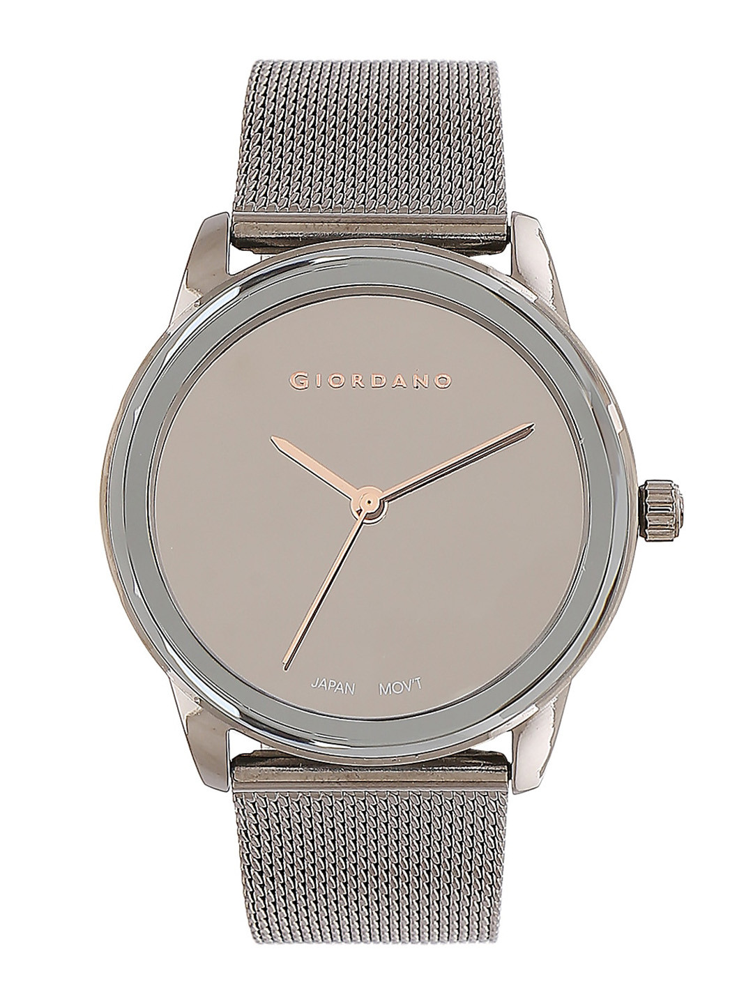 

GIORDANO Women Beige Dial & Silver Toned Bracelet Style Straps Analogue Watch, Grey