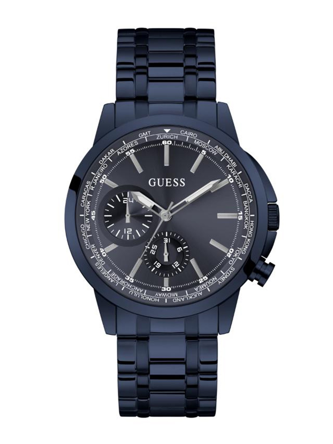 

GUESS Men Dial & Stainless Steel Straps Analogue Watch GW0490G4, Rose gold