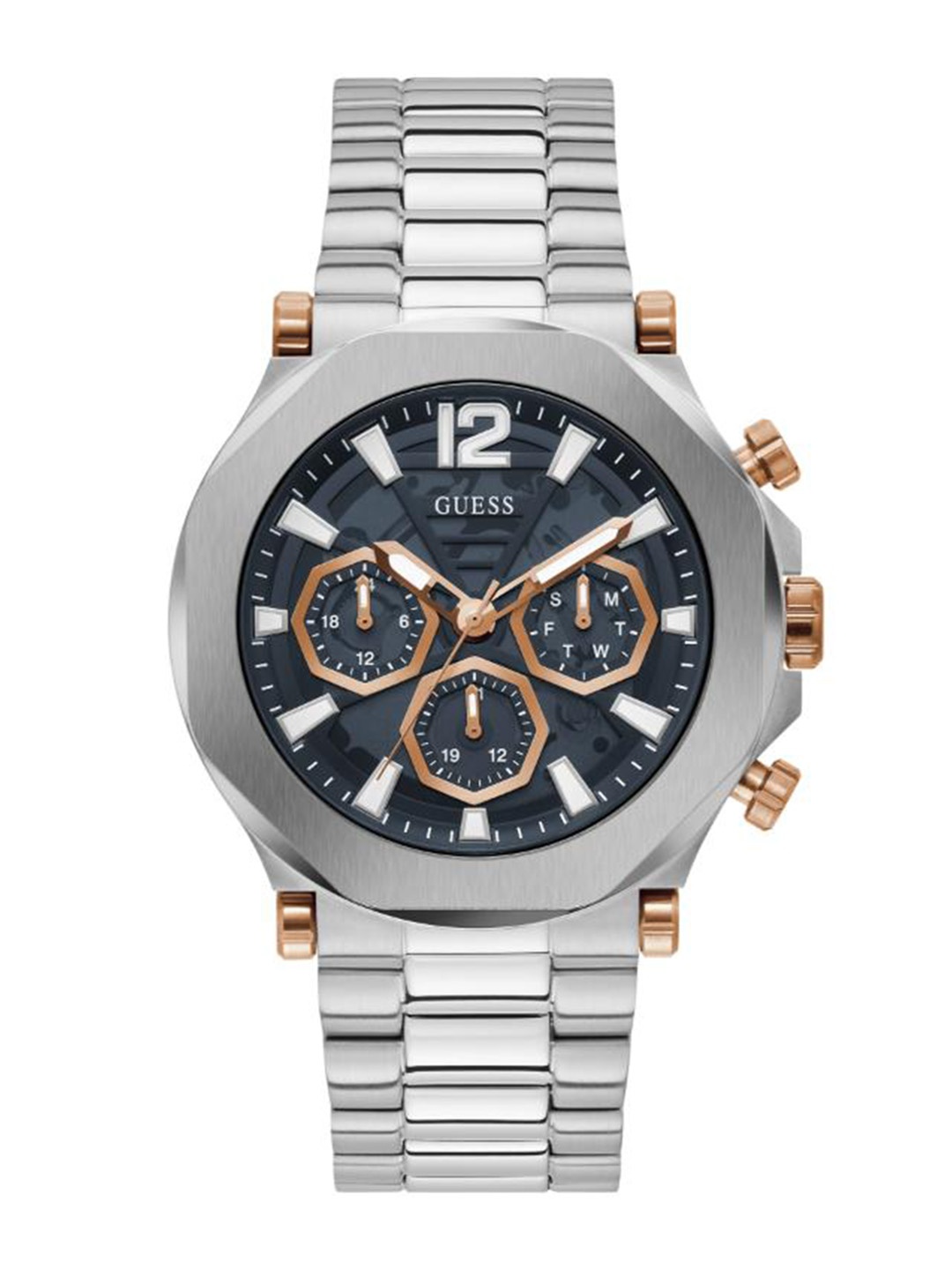 

GUESS Men Dial & Straps Analogue Watch GW0539G1, Gold