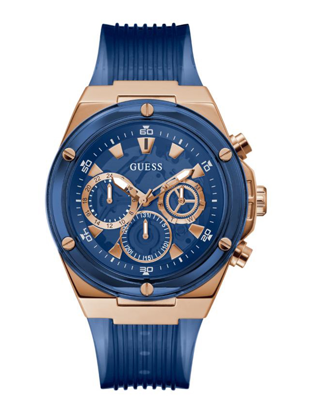 

GUESS Men Poseidon Analogue Watch GW0425G3, Blue