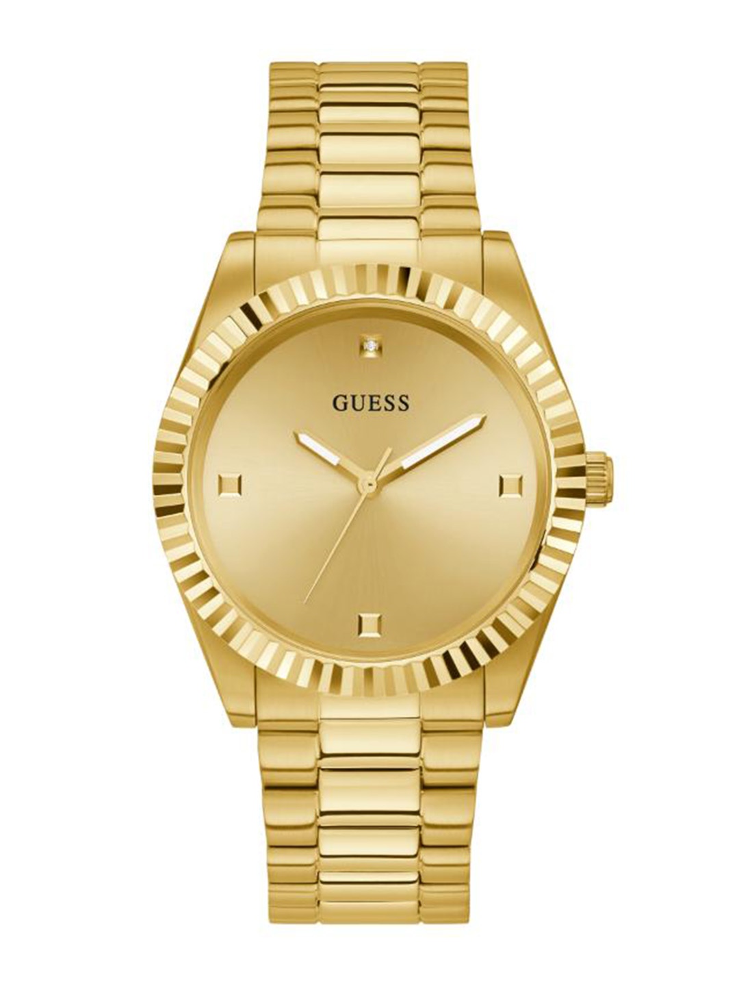 

GUESS Men Bracelet Style Straps Analogue Watch- GW0542G2, Gold
