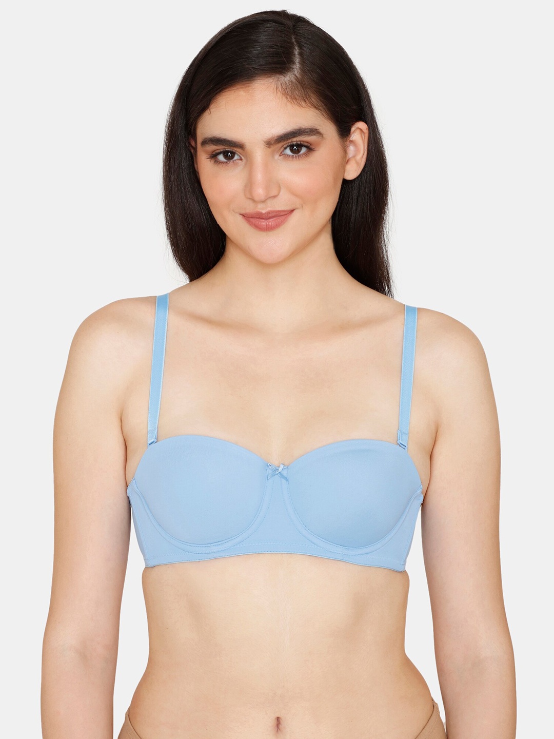 

Zivame Underwired Seamless Lightly Padded Bra ZI1133COREGBLUE, Blue