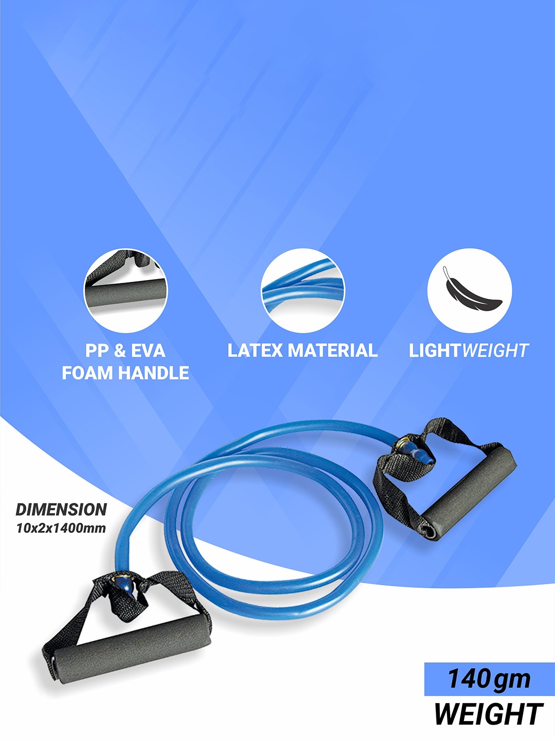 

NIVIA Expander Resistance Cable Workout Accessorie, Blue