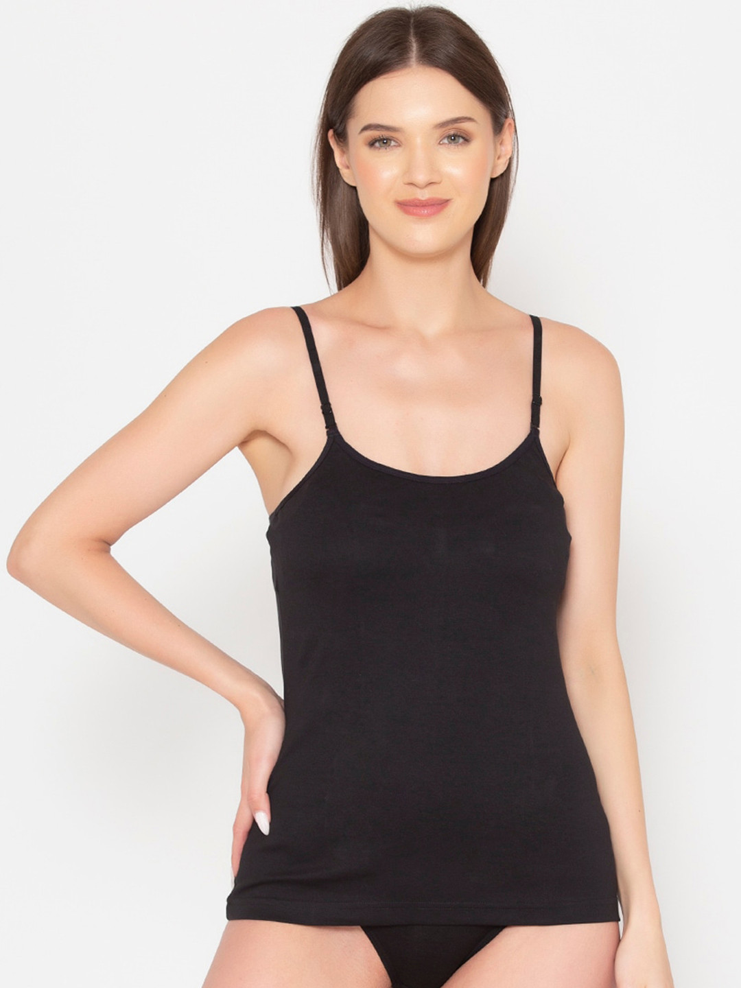 

GROVERSONS Paris Beauty Non-Padded Cotton Camisoles, Black