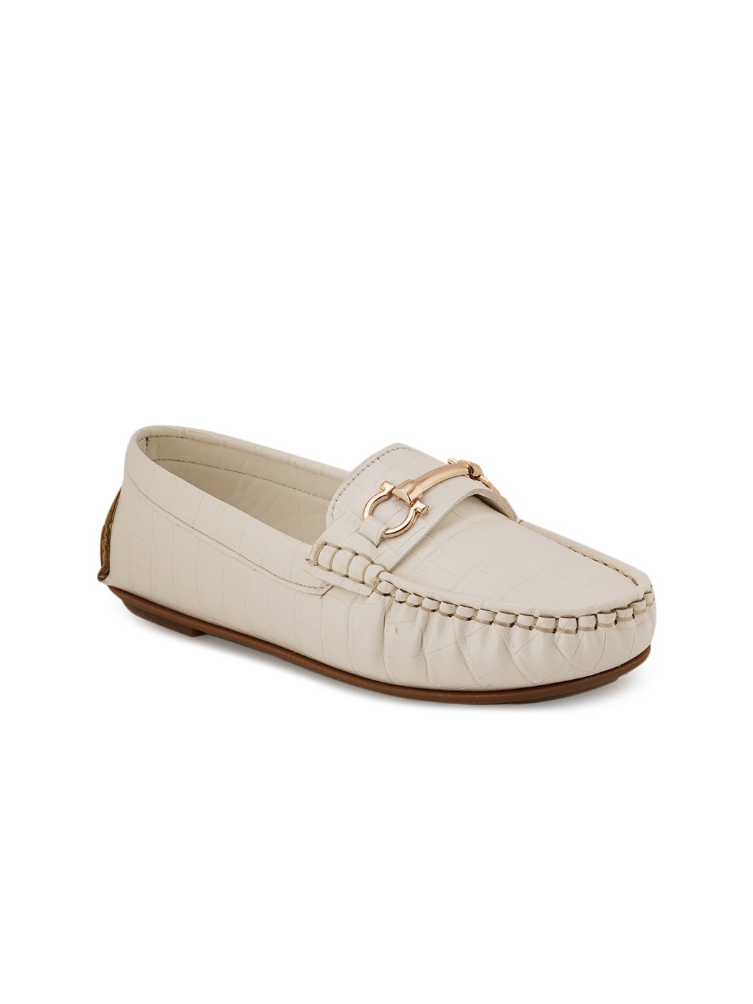 

ELLE Women Horsebit Loafers, Off white