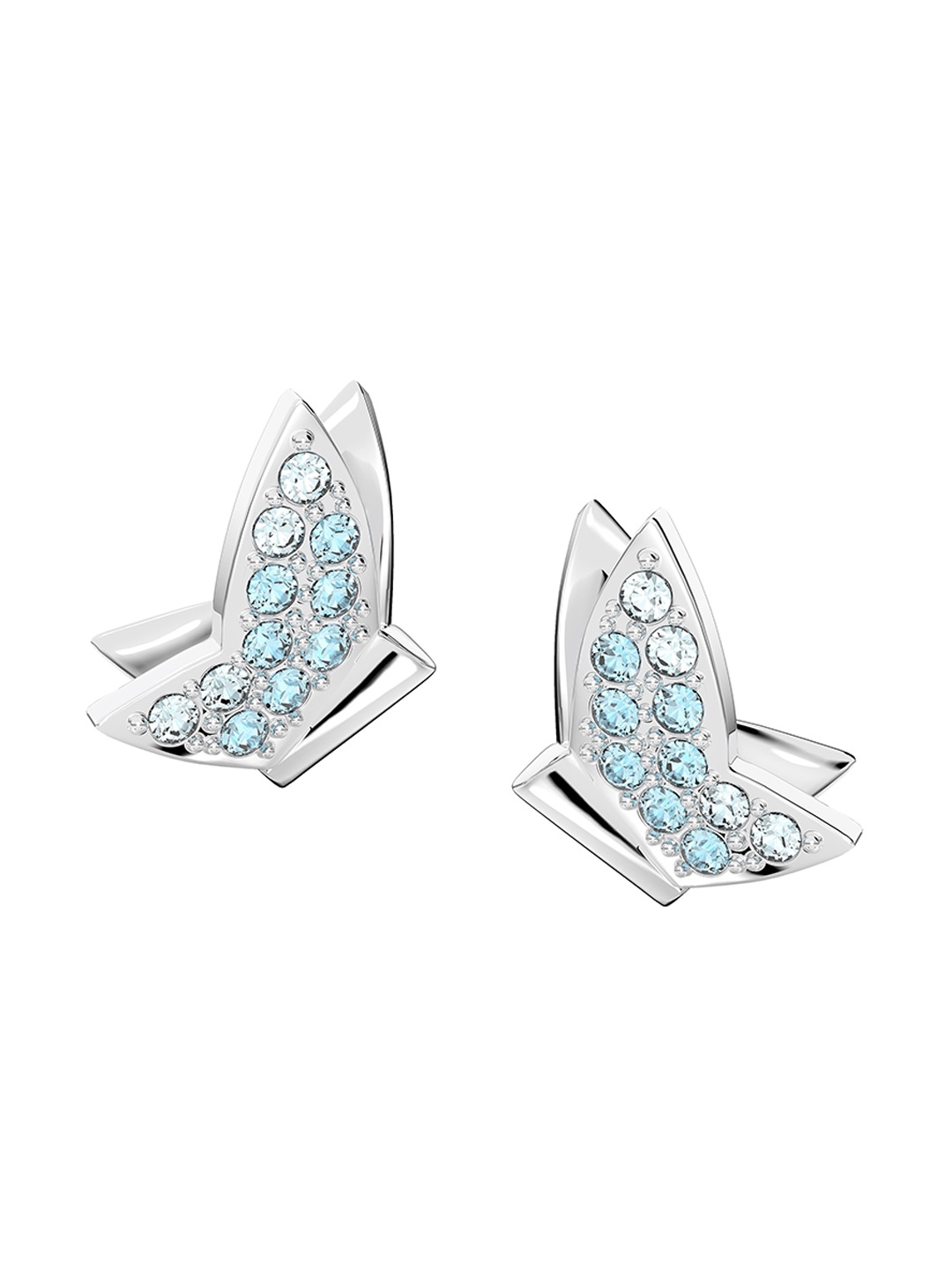 

SWAROVSKI MP LILIA:PE STUD BLU/RHS Stud Earrings, Silver