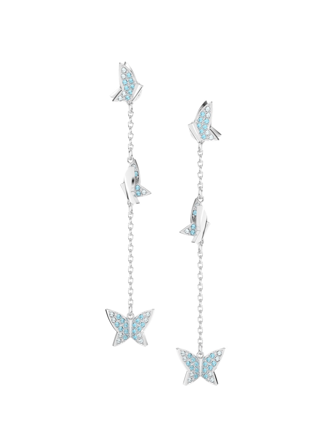 

SWAROVSKI MP Lilia:PE Chain BLU/RHS Earrings, Blue