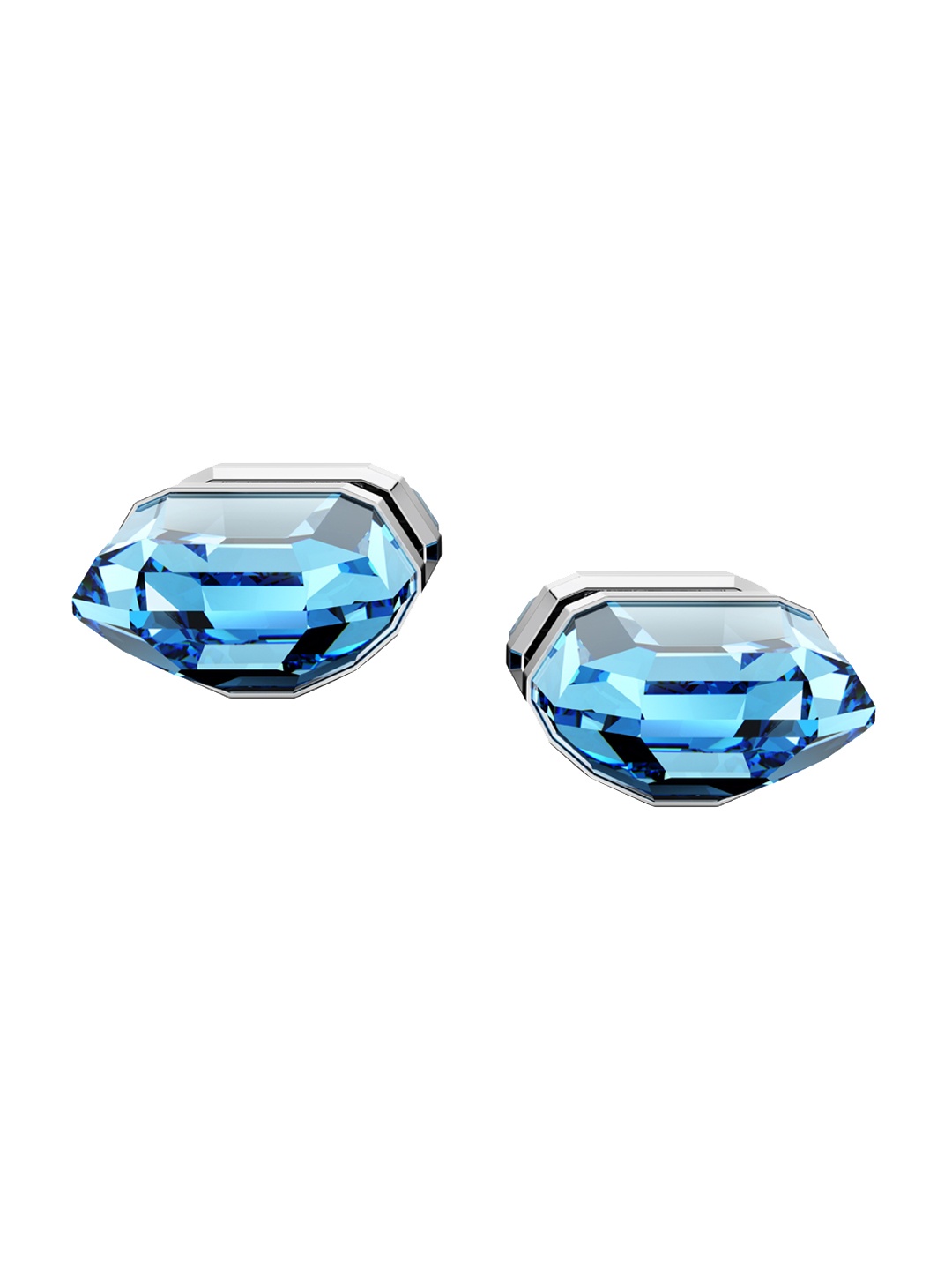 

SWAROVSKI RE Lucent:PE Stud Aqua/RHS Earrings, Blue