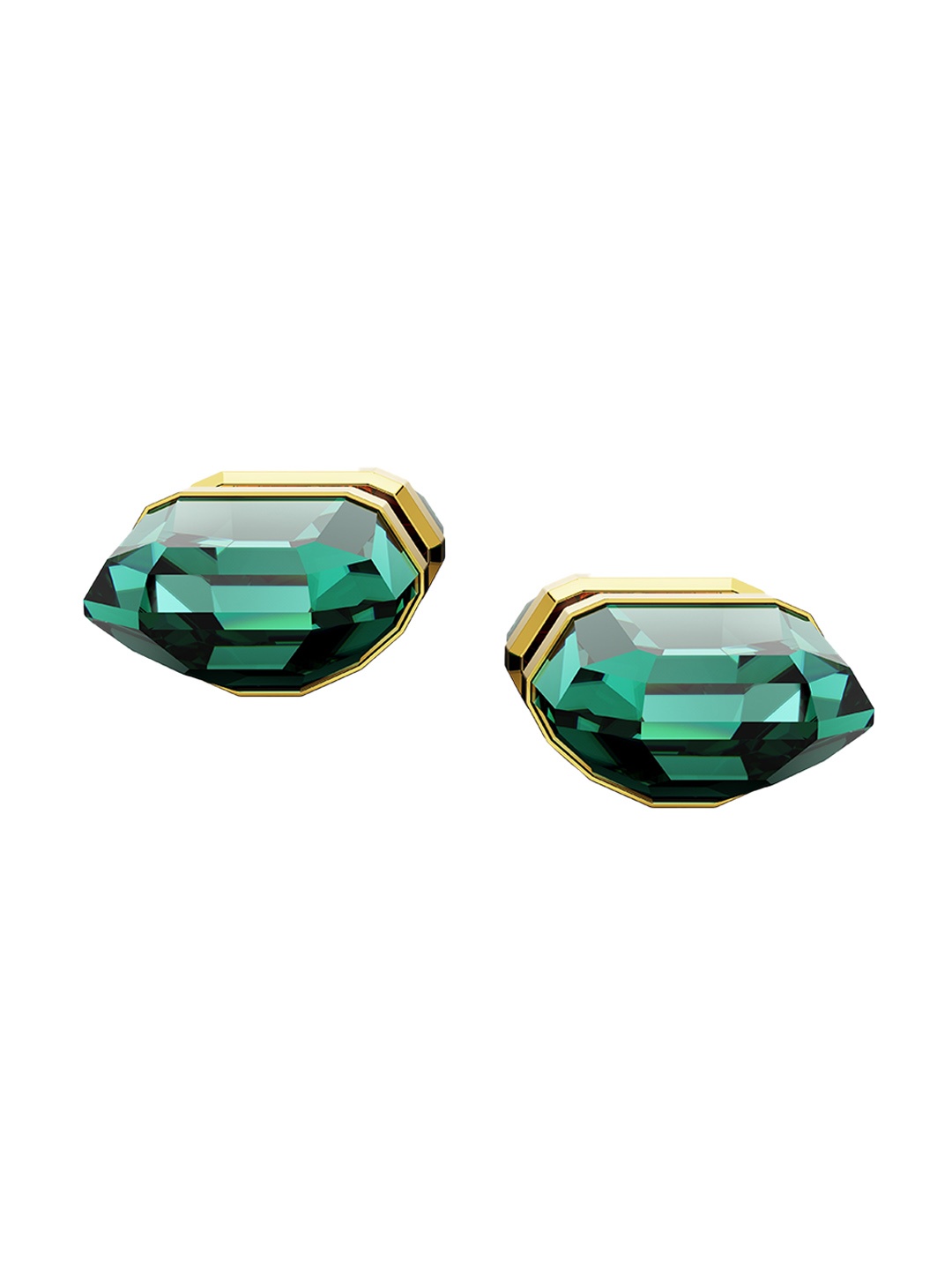 

SWAROVSKI RE Lucent:PE Stud EMER/GOS Earrings, Gold