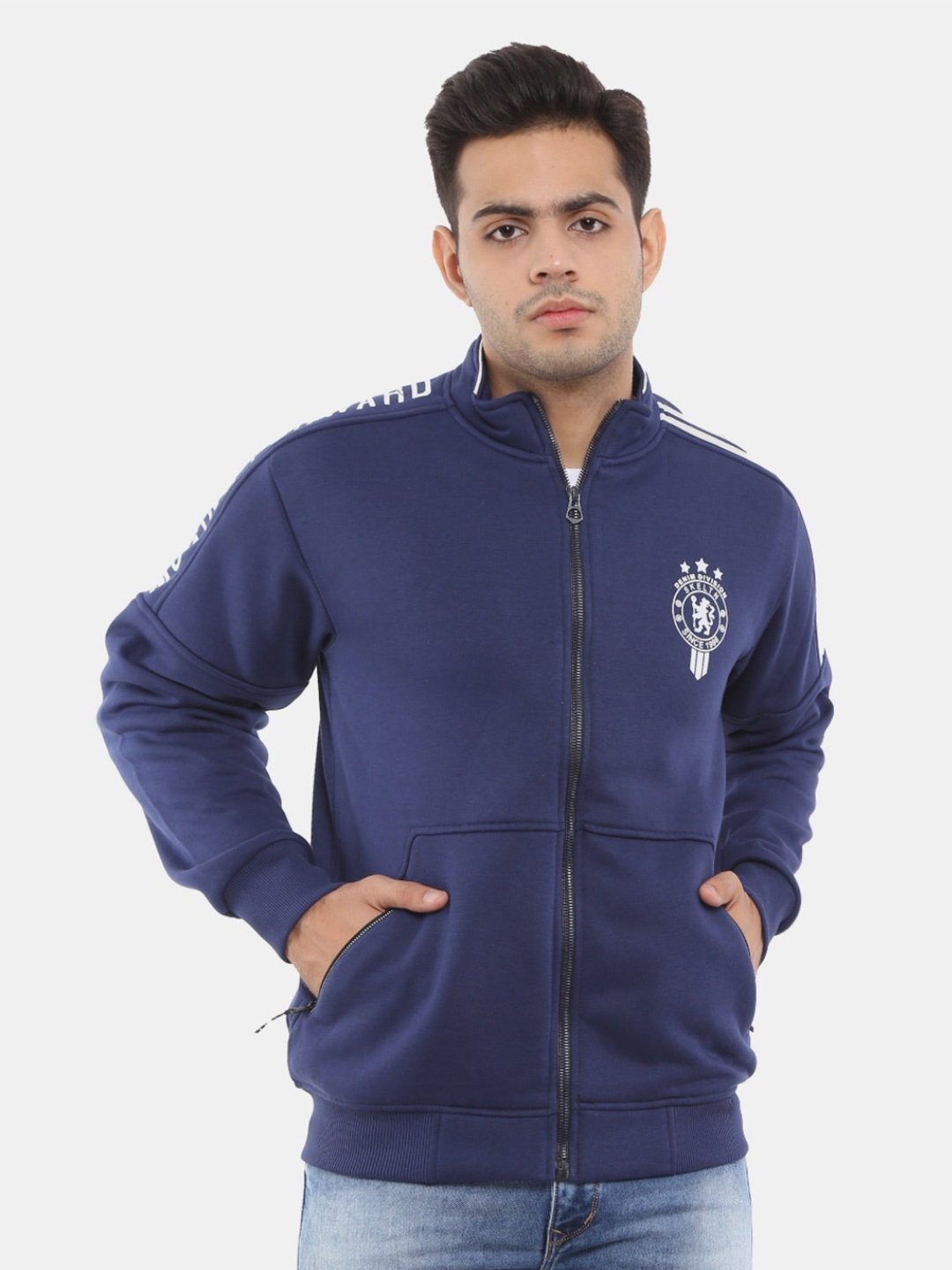 

V-Mart Men Fleece Sweatshirt, Blue