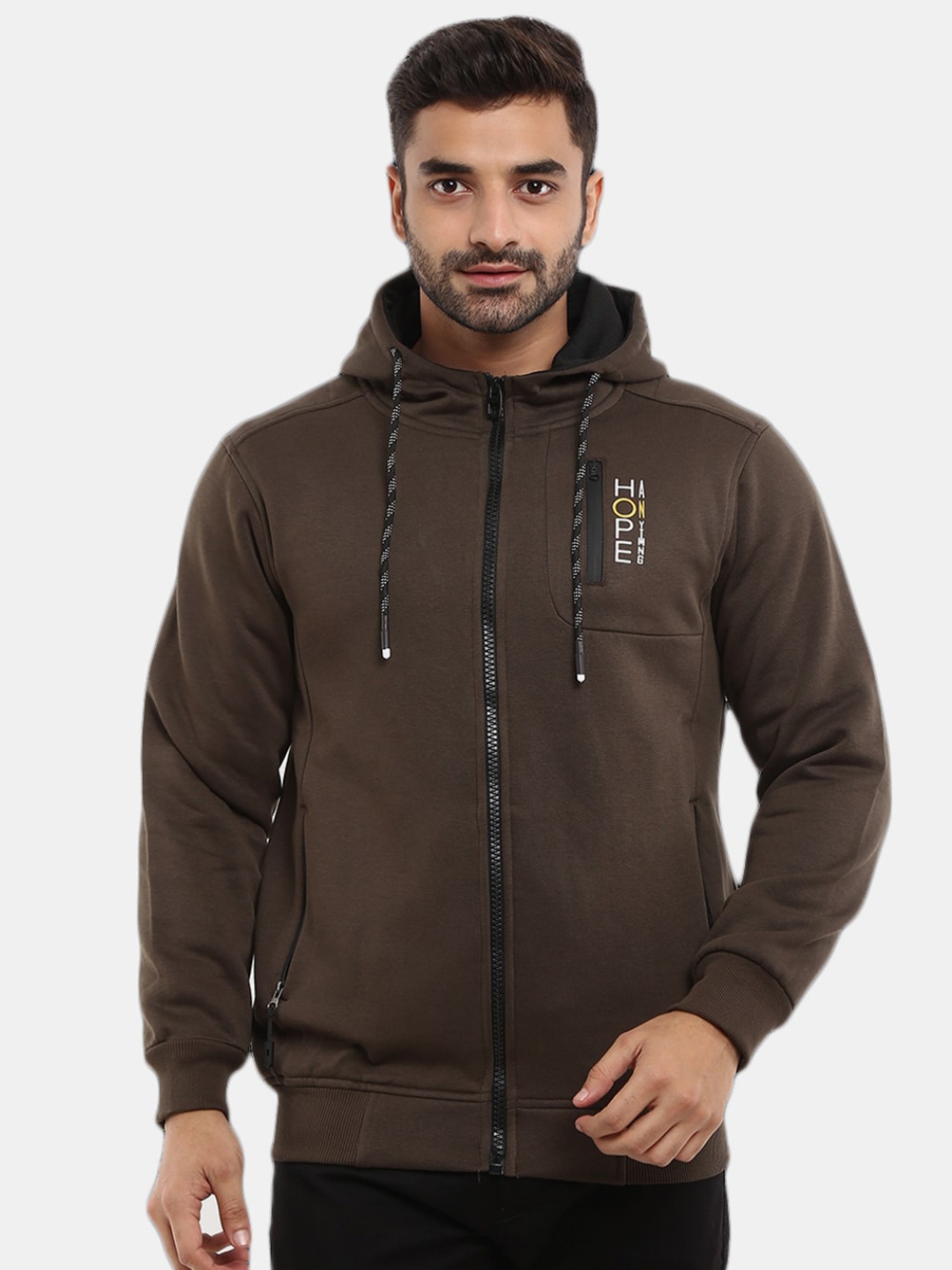 

V-Mart Men Hooded Fleece Sweatshirt, Olive